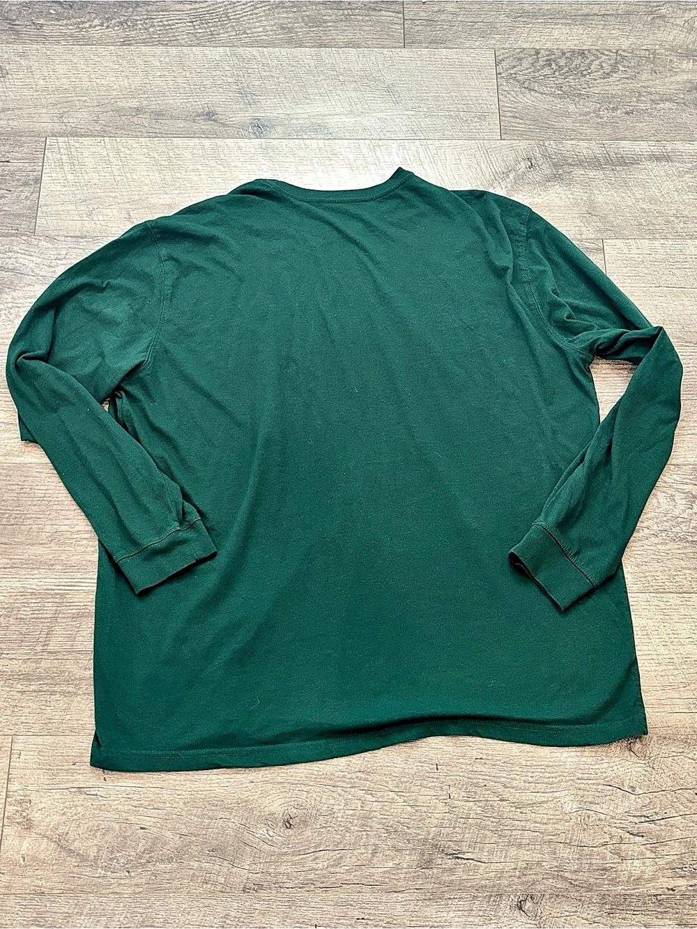 Blue Mountain Long Sleeve Cotton Blend Tee Green XL